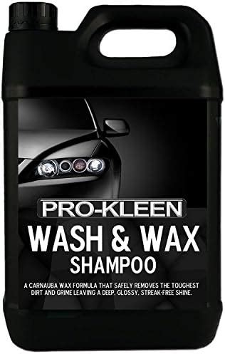 Pro Kleen Wash Wax Shampoo With Carnauba Wax 5L PH Neutral