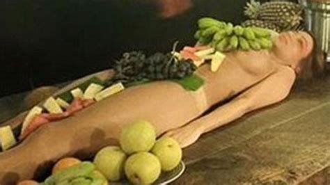 Woman Nude As Food Telegraph