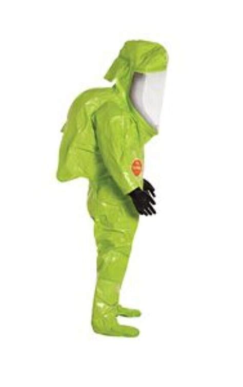 Medium Dupont Tychem 10000 Fully Encapsulated Hazmat Suit Tk554t Ebay