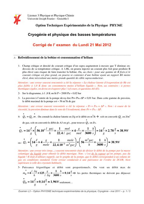 SOLUTION Cryogenie Sujet Examen Solution Studypool