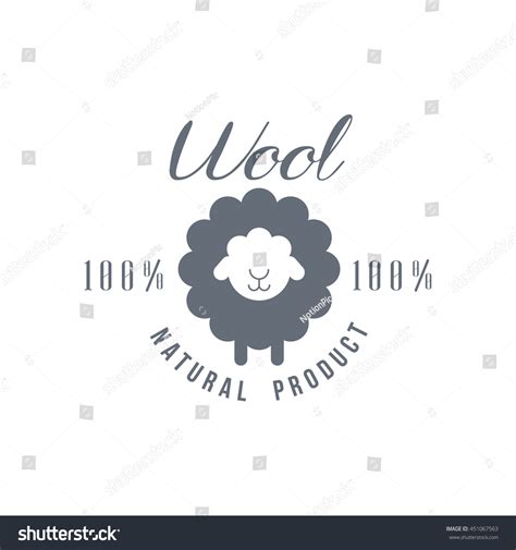 Natural Wool Product Logo Design Stock Vector (Royalty Free) 451067563 ...