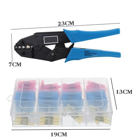 200Pcs Waterproof Terminal Block Crimping Plier Set 90X 22 16AWG 90X