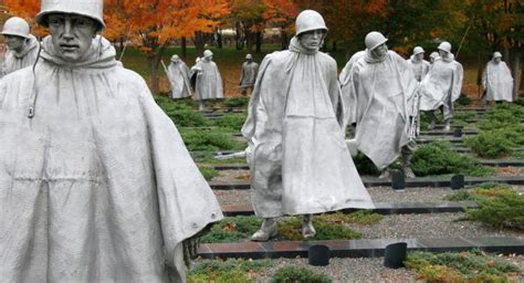 Korean War Veterans Memorial Review Washington D C Usa Sights