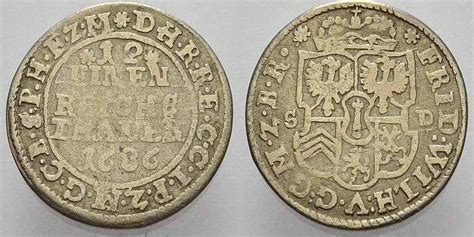 Brandenburg Preußen 1 12 Taler 1685 BH Friedrich Wilhelm der Große