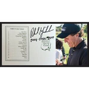 Phil Mickelson Masters Signed Scorecard With Proof Etsy