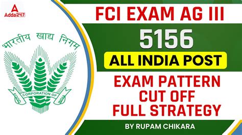 Fci Ag 3 Fci Assistant Grade 3 5156 Posts Exam Pattern Cut Off