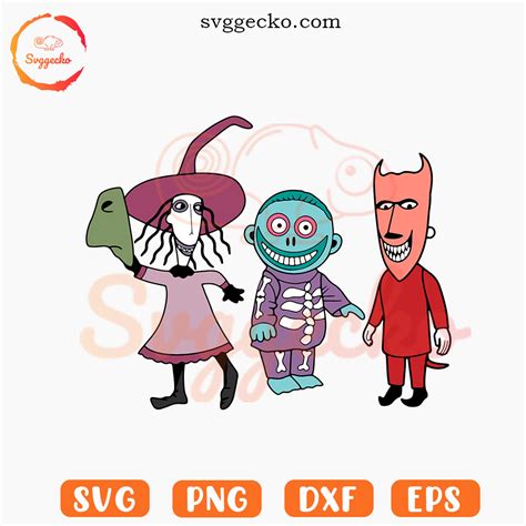 Lock Shock And Barrel Svg Nightmare Before Christmas Trick Or Treat