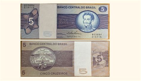 Billete Brasil 5 Cruzeiros 1974 Pedro Cuotas sin interés