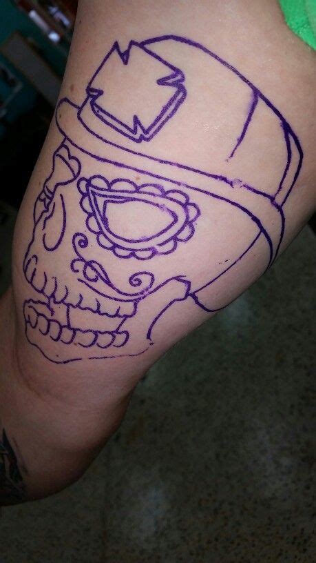 Fire Skull Tattoo