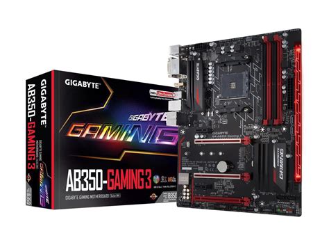 Gigabyte GA-AB350-GAMING 3 AMD Ryzen Socket AM4 ATX Desktop Motherboard ...