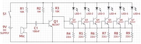 Music Rhythm Led Flashlight Circuit Diagram Music Led Light