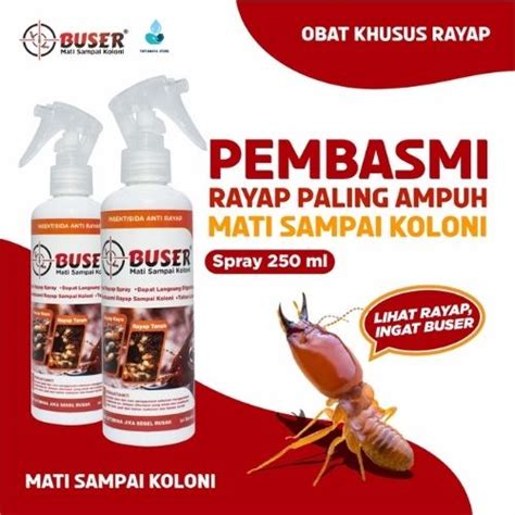 Jual Obat Anti Rayap Semprot Ml Buser Pembasmi Rayap Kayu Anti Rayap