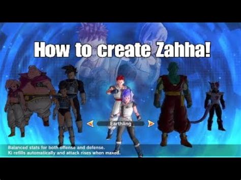 Dragon Ball Xenoverse 2 Character Creation How To Make Zahha YouTube