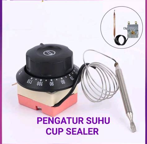 Switch Kontrol Temperatur Termostat Pengatur Suhu Cup Sealer Lazada