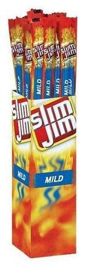 Slim Jim Giant Smoked Aif4 Meat Sticks Mild Flavor Keto Friendly 0