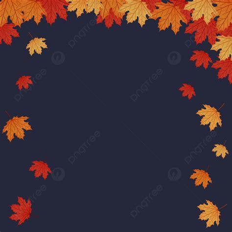 Background Daun Maple Musim Gugur Latar Belakang Gelap Merah Jatuh