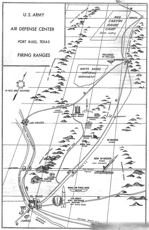 Fort Bliss Strip Map