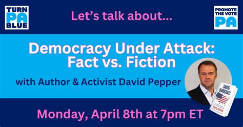 Democracy Under Attack Fact V Fiction With Author David Pepper And Aclu