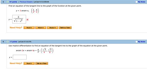 Solved Find An Equation Of The Tangent Line To The Graph Of Chegg