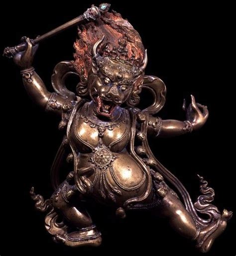 Yama Dharmaraja Statue Statue Tibetan Art Buddhist Art