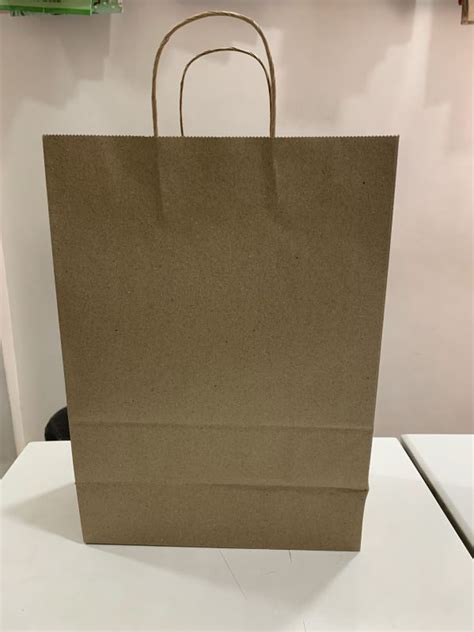 Twisted Rope Handle Paper Bag Feature Easy Folding Easy To Carry