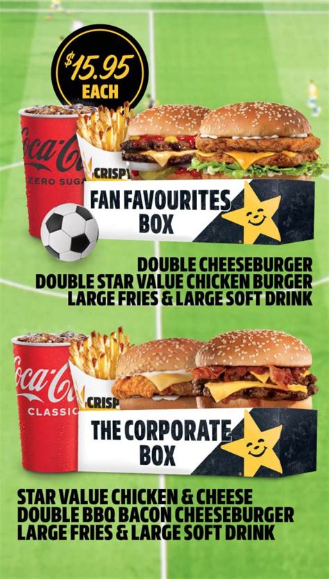 Deal Carl S Jr Fan Favourites Box Corporate Box Meals