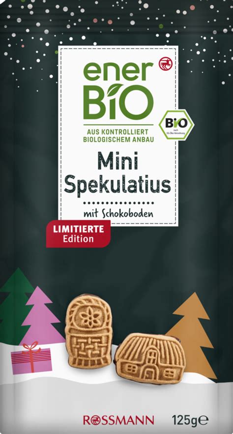 enerBiO Mini Spekulatius mit Zartbitter Schokoboden von ROSSMANN für 2