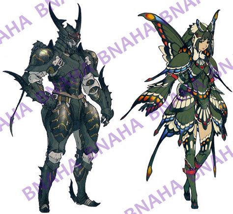 Butterfly Armor By Bnaha Deviantart On Deviantart Monster Hunter