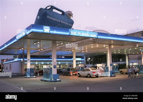 Aral Petrol Station Poznan Poland Stock Photo Alamy