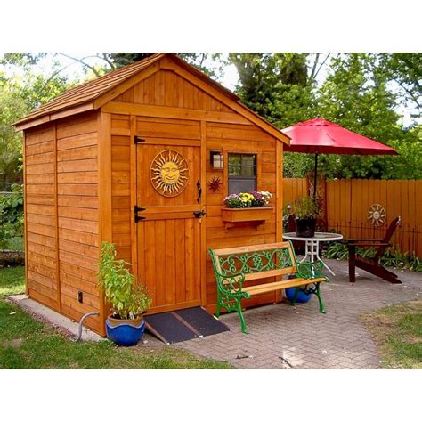 Outdoor Living Today Sunshed 8 Ft X 8 Ft Western Red Cedar Garden