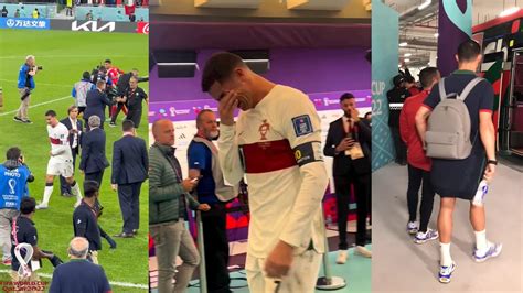 Cristiano Ronaldo In Tears After 0 1 Loss Against Morocco In The