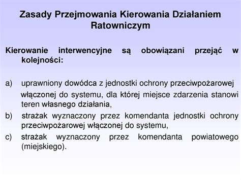 SZKOLENIE DOWÓDCÓW OSP TEMAT 2 Kierowanie działaniami gaśniczymi ppt