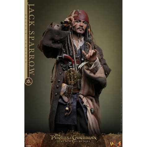 Hot Toys Pirates des Caraïbes Jack Sparrow Deluxe Edition Dead Men Tell No Tales Figurine