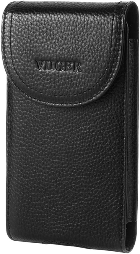 Viiger Genuine Leather Phone Case Belt Clip Holster Belt Pouch Holder