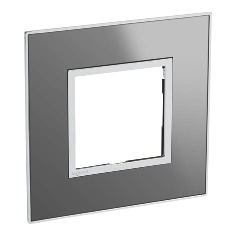 Arteor Surround Plate 2 Module Square Reflective Stainless Steel Simkiss Solutions