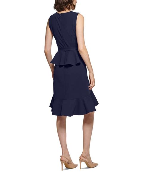 Calvin Klein Petite Ruffled Peplum Dress Macys