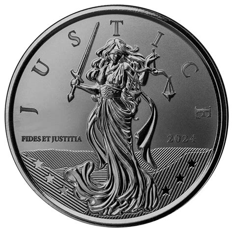 2024 Gibraltar Lady Justice 1 Oz Silver Coin Asia Mint Collections