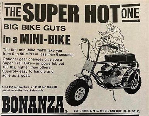 Mini Bike Minibike Advertising Rupp Ruttman Fox Honda Lil Indian