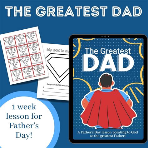 The Greatest Dad Fathers Day Sunday School Lesson Bible Dads