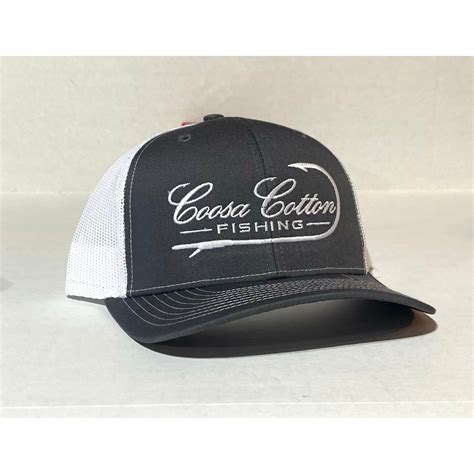 Tournament Series Trucker Hat Charcoal White Coosa Cotton