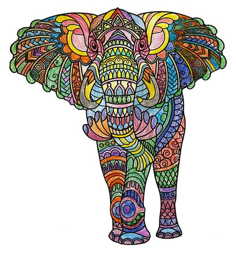 Mandala Elephant Printable