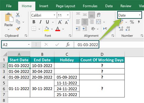 Networkdays Excel Function Formula Examples How To Use