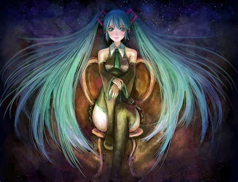 Hd Wallpaper Artartwork Anime Girls Vocaloid Hatsune Miku Female