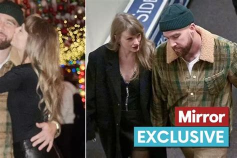 Taylor Swift Plants Kiss On Travis Kelces Cheek As Couples Power Struggles Unveiled Mirror