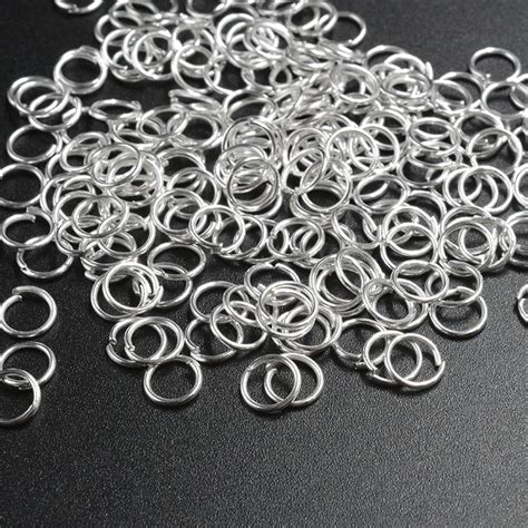 Pcs Lot Silver Color Tone Open Jump Split Rings For Making Keychains