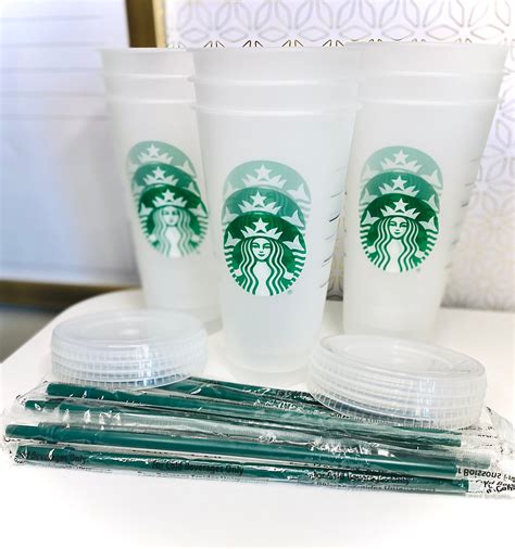 Starbucks Cold Cup / Plain Starbucks / Venti Cold Cups 24oz / Bulk Starbucks Cups / Crafting ...