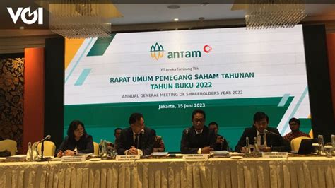 AGMS Holds Antam Distributes IDR 1 91 Trillion Dividend