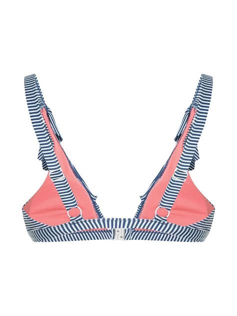 Duskii Spritz Ruffled Bikini Top Multicolour FARFETCH