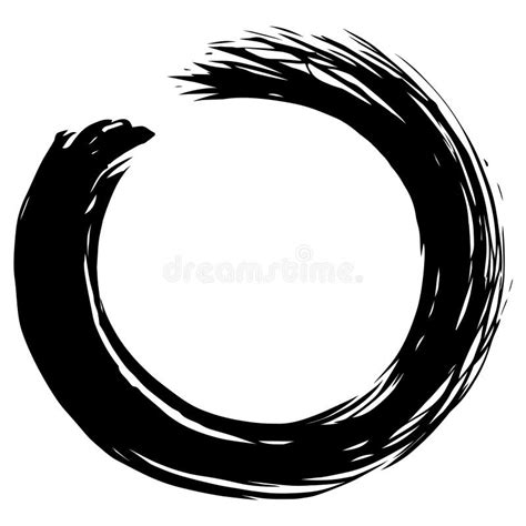 Japanese Enso Zen Circle Brush Vector Stock Vector Illustration Of