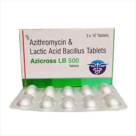 Azithromycin And Lactic Acid Bacillus Tablet Strength Mg At